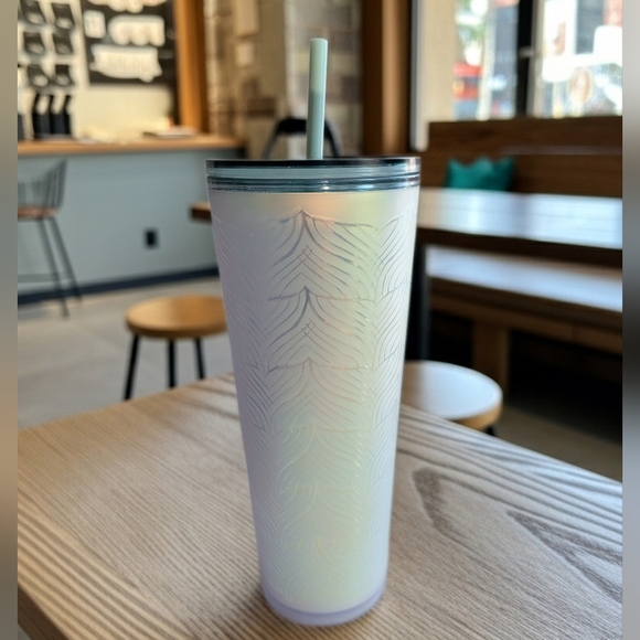 Starbucks Other - Starbucks Mermaid Tail Iridescent Tumbler with Straw